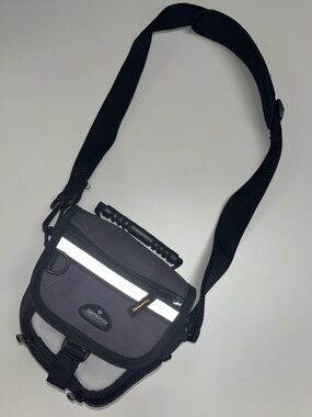 Samsonite Black and Gray Camera Crossbody Bag